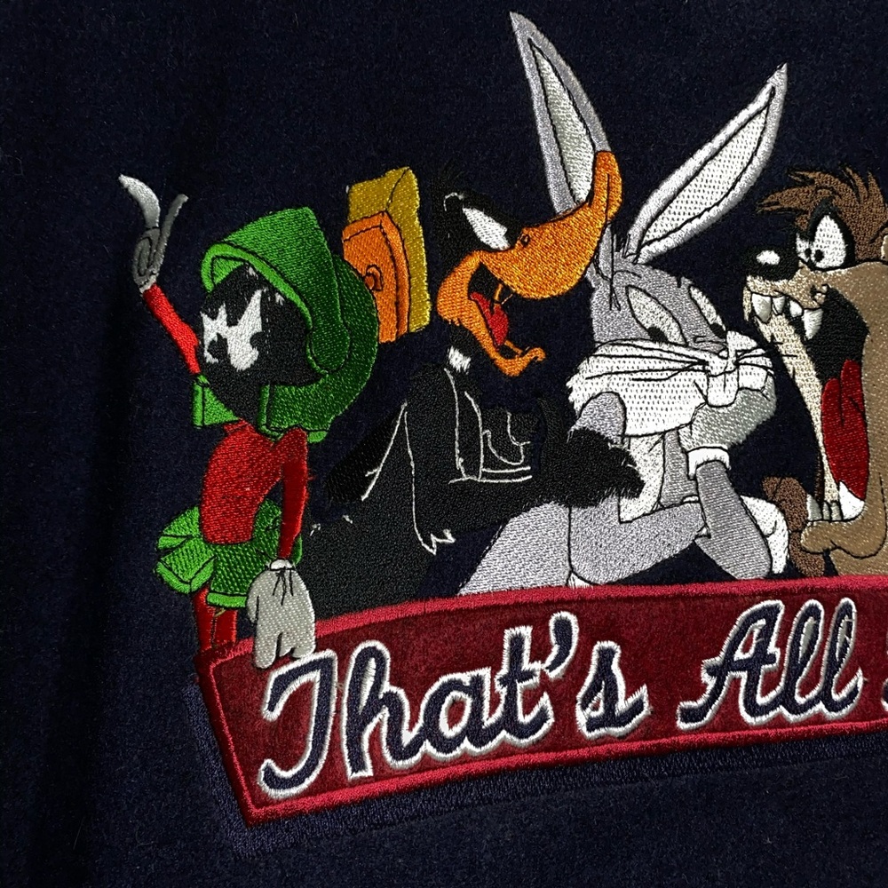1995 “That’s All Folks!” NEVER WORN VINTAGE JACKET - Picture 12 of 14